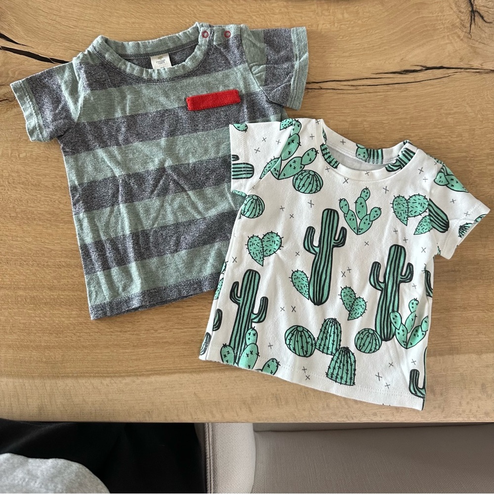 Tucker + Tate Green and Gray Short Sleeve Tees